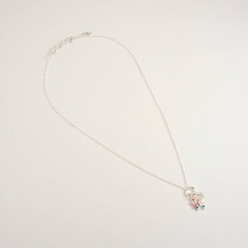 16" Nutcracker Mouse King Charm Cluster Chain Necklace