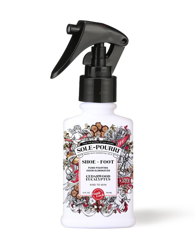 Sole~Pourri Shoe + Foot Odor Spray, Cedarwood Eucalyptus 4oz