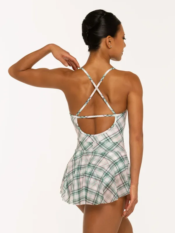 Hipster Skirt - Pink Plaid Mesh