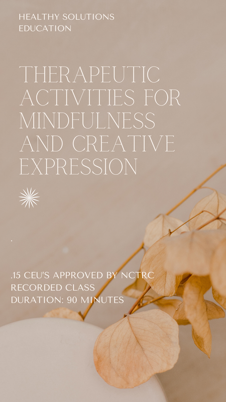 Activities for Mindfulness and Creative Expression