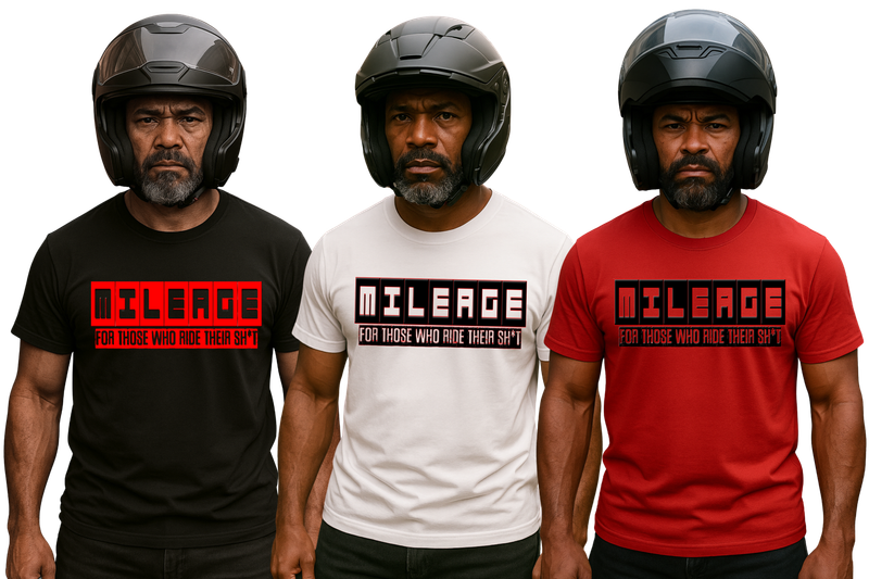 MILEAGE Tee – For Those Who Actually Ride Their Sh*t MILEAGE Tee – For Those Who Actually Ride Their Sh*t