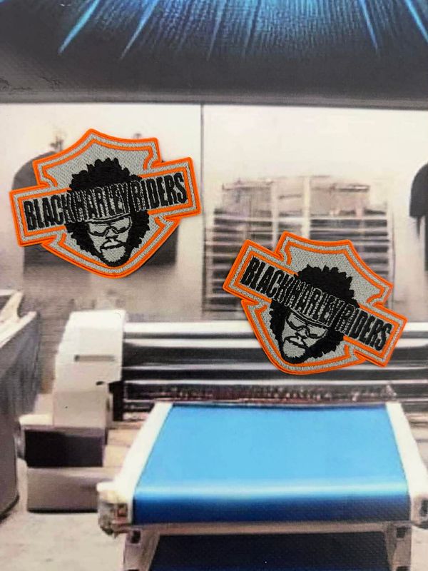 ​Black Harley Riders Embroidered Patch