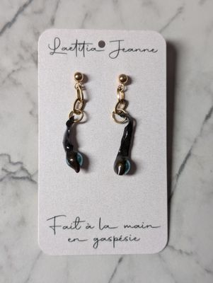 Frida bleu - boucles d&#39;oreilles 