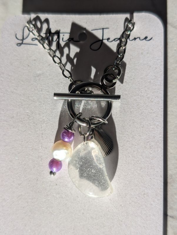 Jade blanc  - collier 