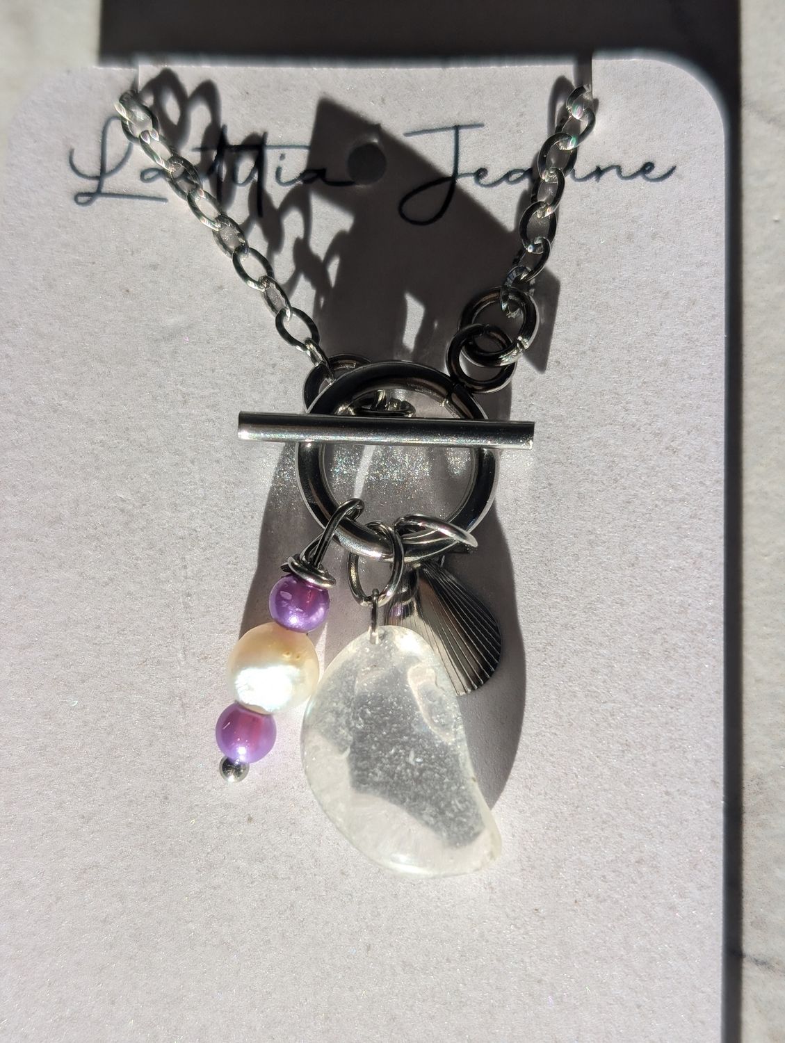 Jade blanc  - collier 