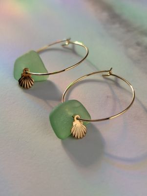  Iseult bleu - boucles d&#39;oreilles