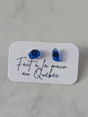  Iseult bleu - boucles d&#39;oreiles