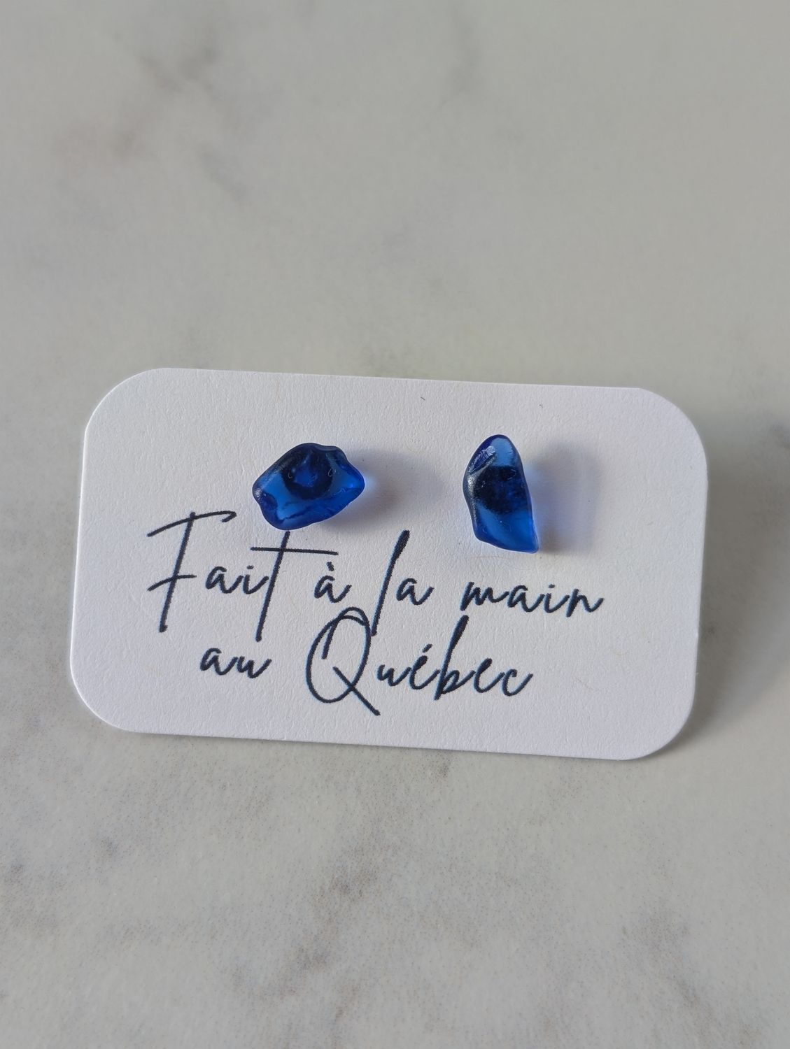  Iseult bleu - boucles d&#39;oreiles