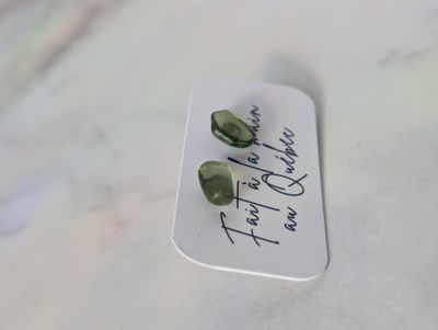  Iseult vert - boucles d&#39;oreiles