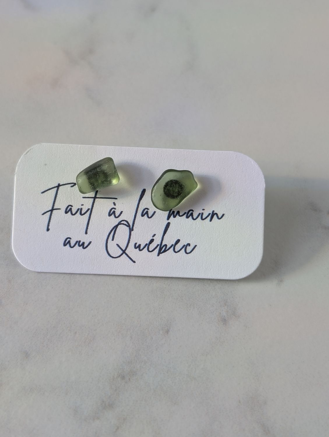  Iseult vert - boucles d&#39;oreiles