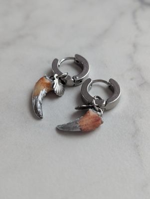 Alba argenté- boucles d&#39;oreilles