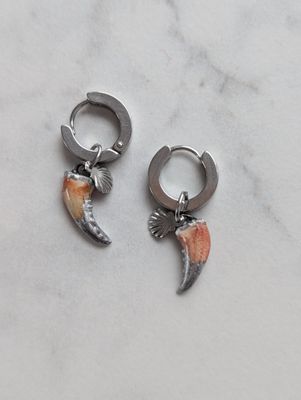 Alba argenté- boucles d&#39;oreilles