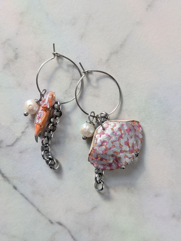 Eden argenté - Boucles d&#39;oreilles
