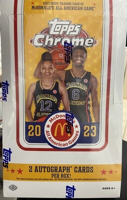 2023 Topps Chrome McDonalds All American Basketball Hobby box