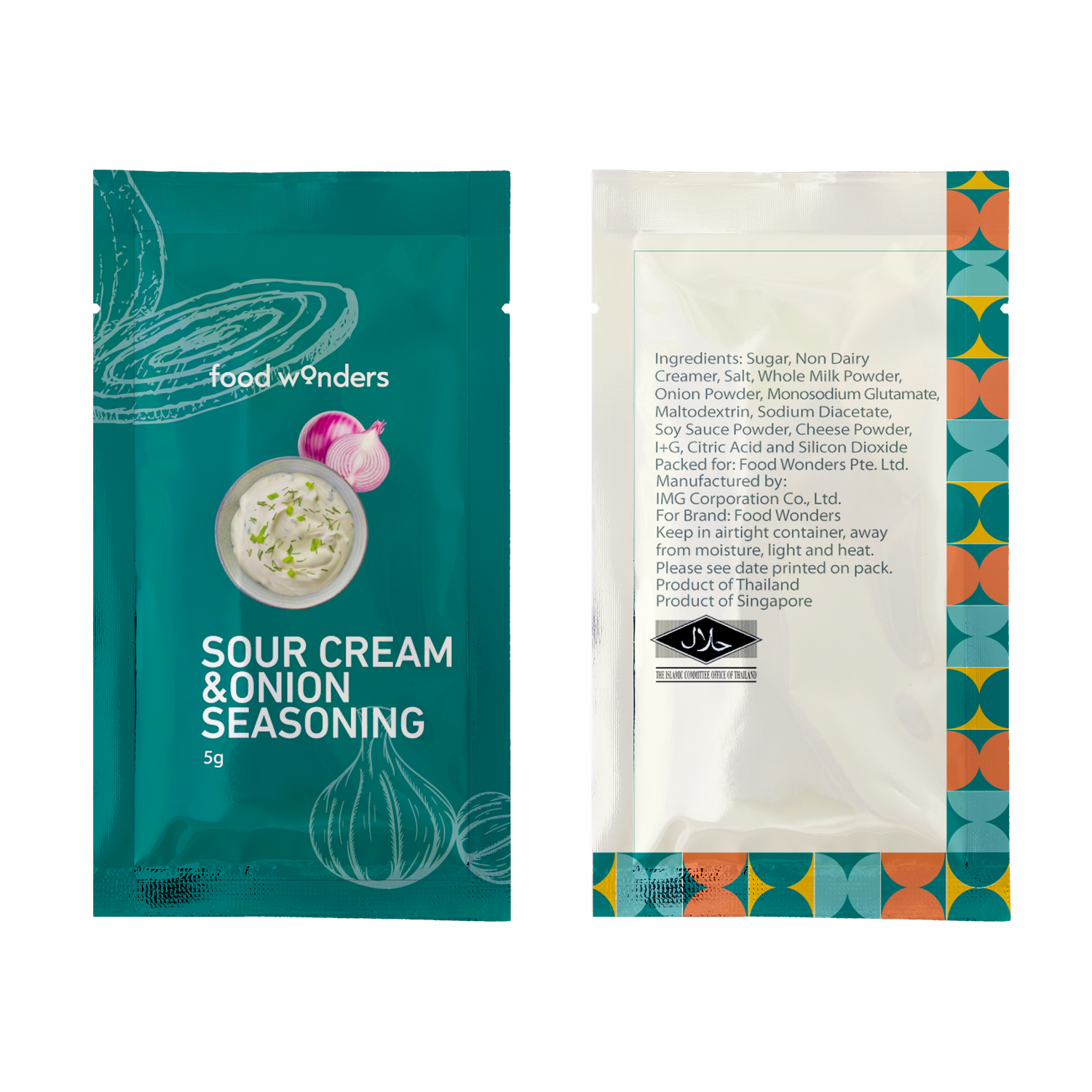 Sour Cream &amp; Onion Seasoning 5g x 20 packets