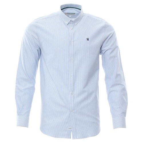KR4 11504 DARREN SHIRT BLUE STRIPE