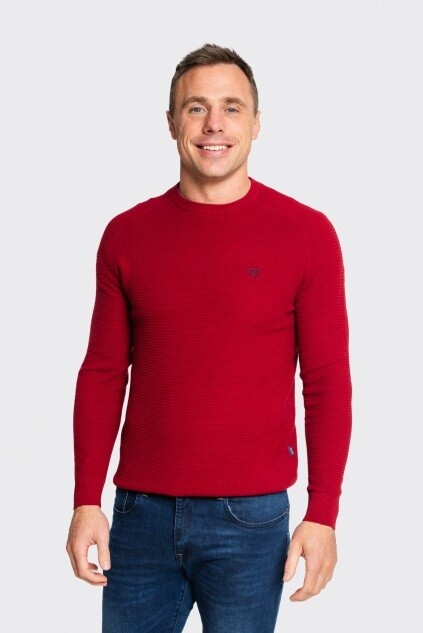 ORKNEY O NECK KNITWEAR MERLOT