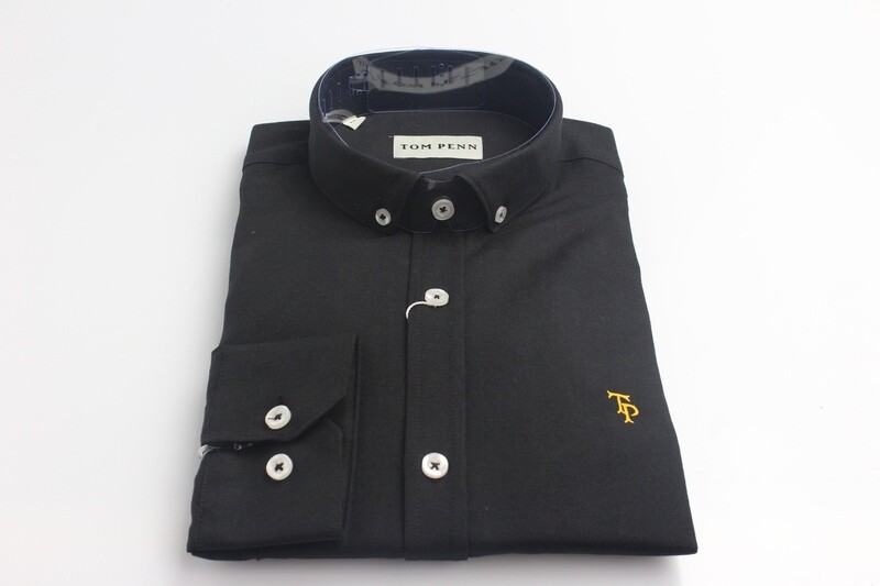 TOM PENN LONG SLEEVE SHIRT TP330 BLACK