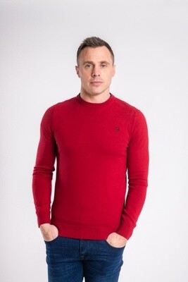 LISMORE O NECK KNITWEAR FIRE BRICK