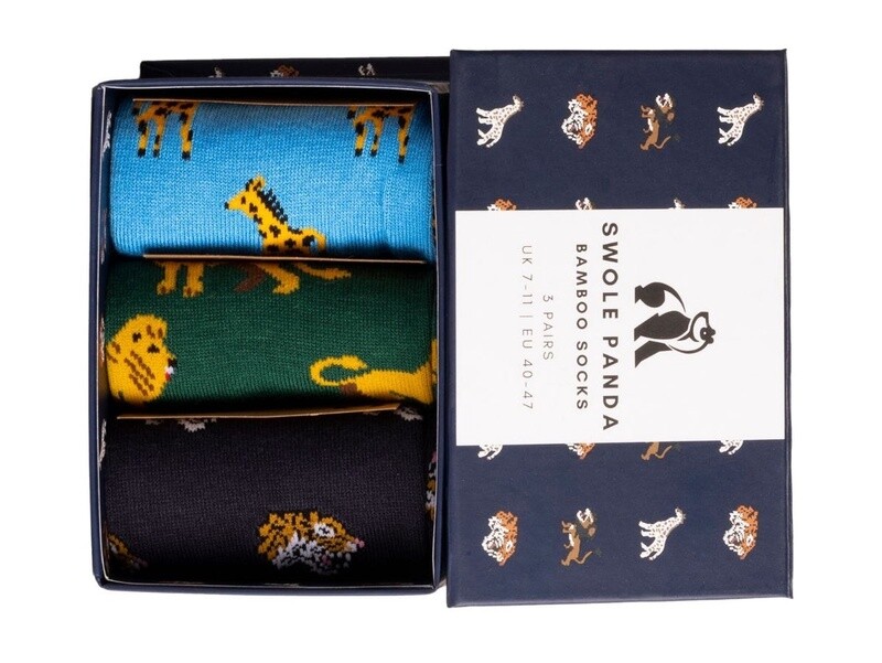 SWOLE PANDA SP028-3-14-L SAFARI GIFT SET 3 PAIR