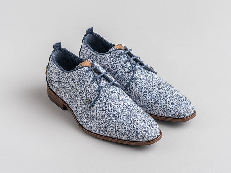 GREG TILE DELFT SHOE BLU/WHT