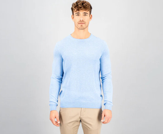 1314 800 FYNCH HATTON O NECK MERINO CASHMERE KNIT COL 601