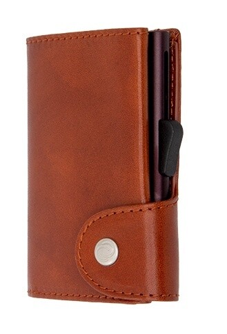 RFID SECURE WALLET, CS VEGETABLE TANNED WALLET MACHIATTO
