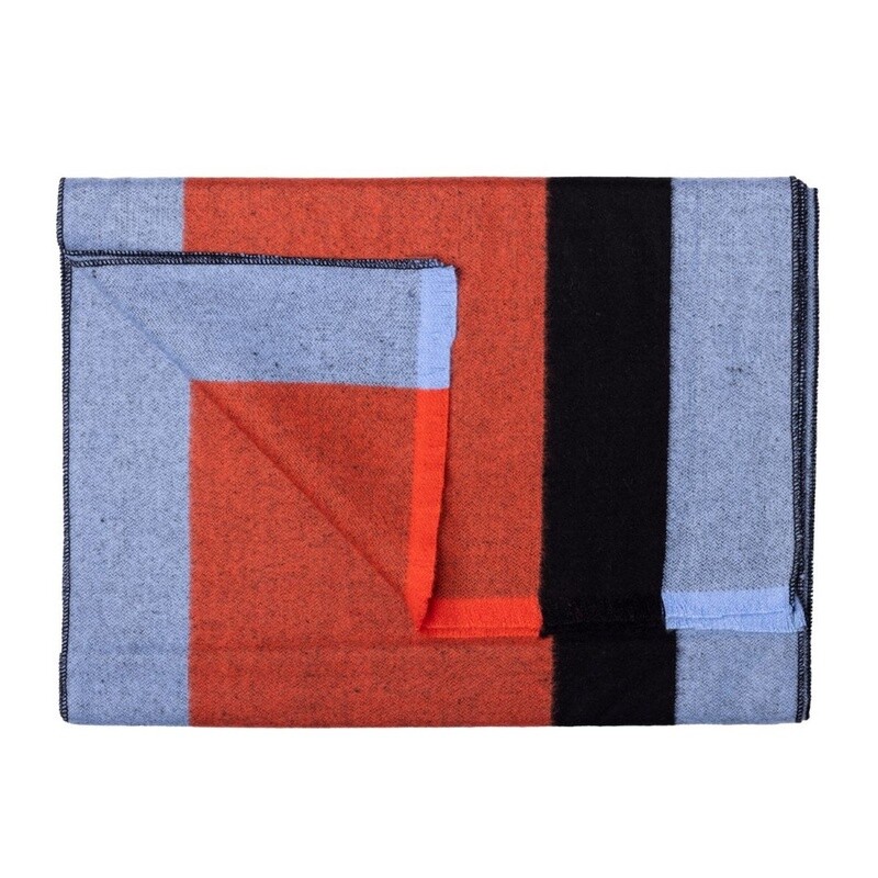 SWOLE PANDA SCARF SP754 ORANGE AND BLUE STRIPE SCARF