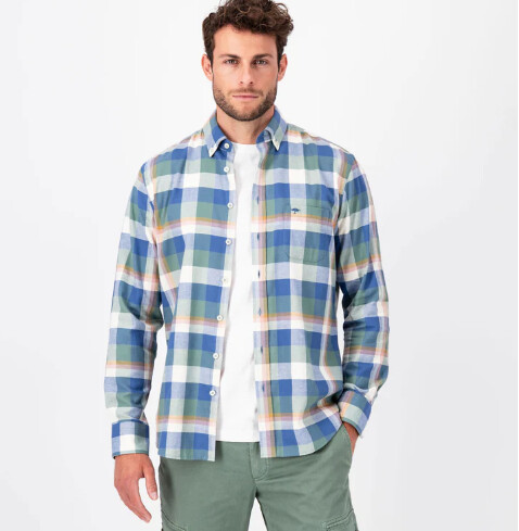 1310 8030 FYNCH HATTON FOND CHECK SHIRT COL 403