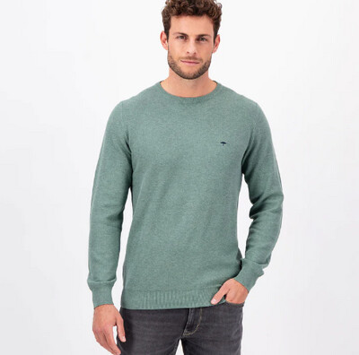 1314 220 FYNCH HATTON O NECK STRUCTURE KNIT COL 708