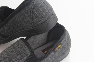 TONY SLIPPERS DK GREY