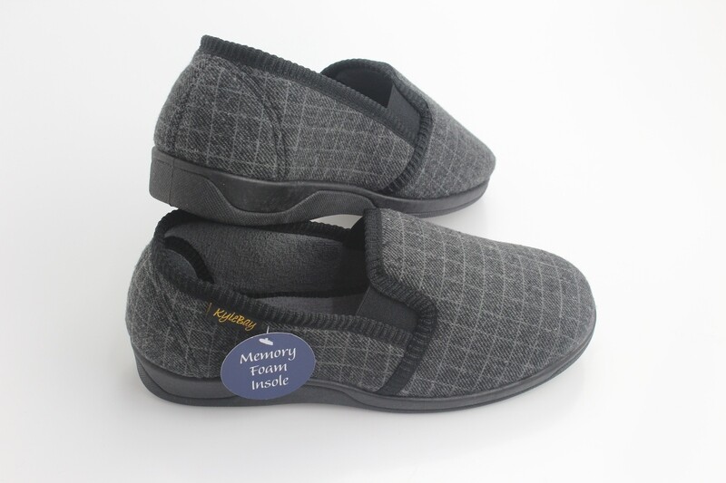 TONY SLIPPERS DK GREY