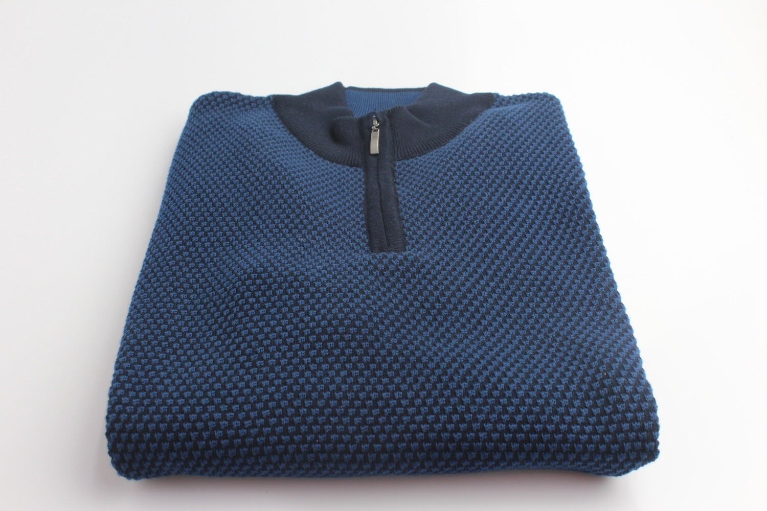 SWKW5135 PEGASIN TU 1/4 ZIP 2 TONE NAVY/BLUE