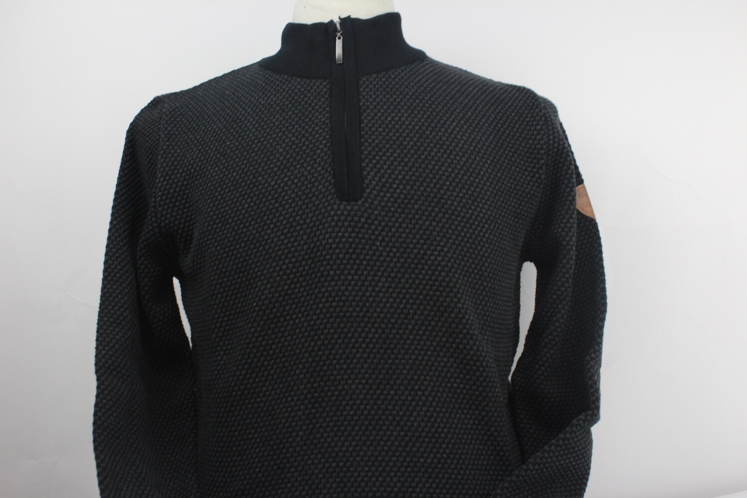 SWKW5135 PEGASIN TU 1/4 ZIP 2 TONE BLACK/CHARCOAL