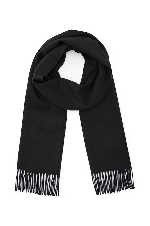 30204996 1 MAWOLAN 100% WOOL SCARF 300275 BLACK