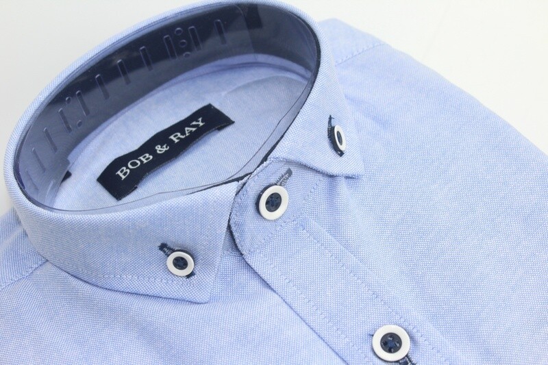 BR001 BOB &amp; RAY BOYS OXFORD SHIRT BLUE