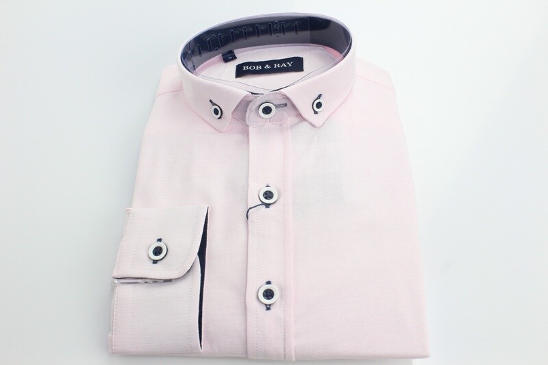 BR001 BOB &amp; RAY BOYS OXFORD SHIRT PINK