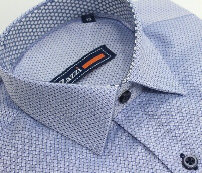 03 9587 ZAZZI COMMUNION SHIRT DK BLUE