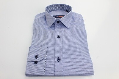 03 9587 ZAZZI COMMUNION SHIRT DK BLUE