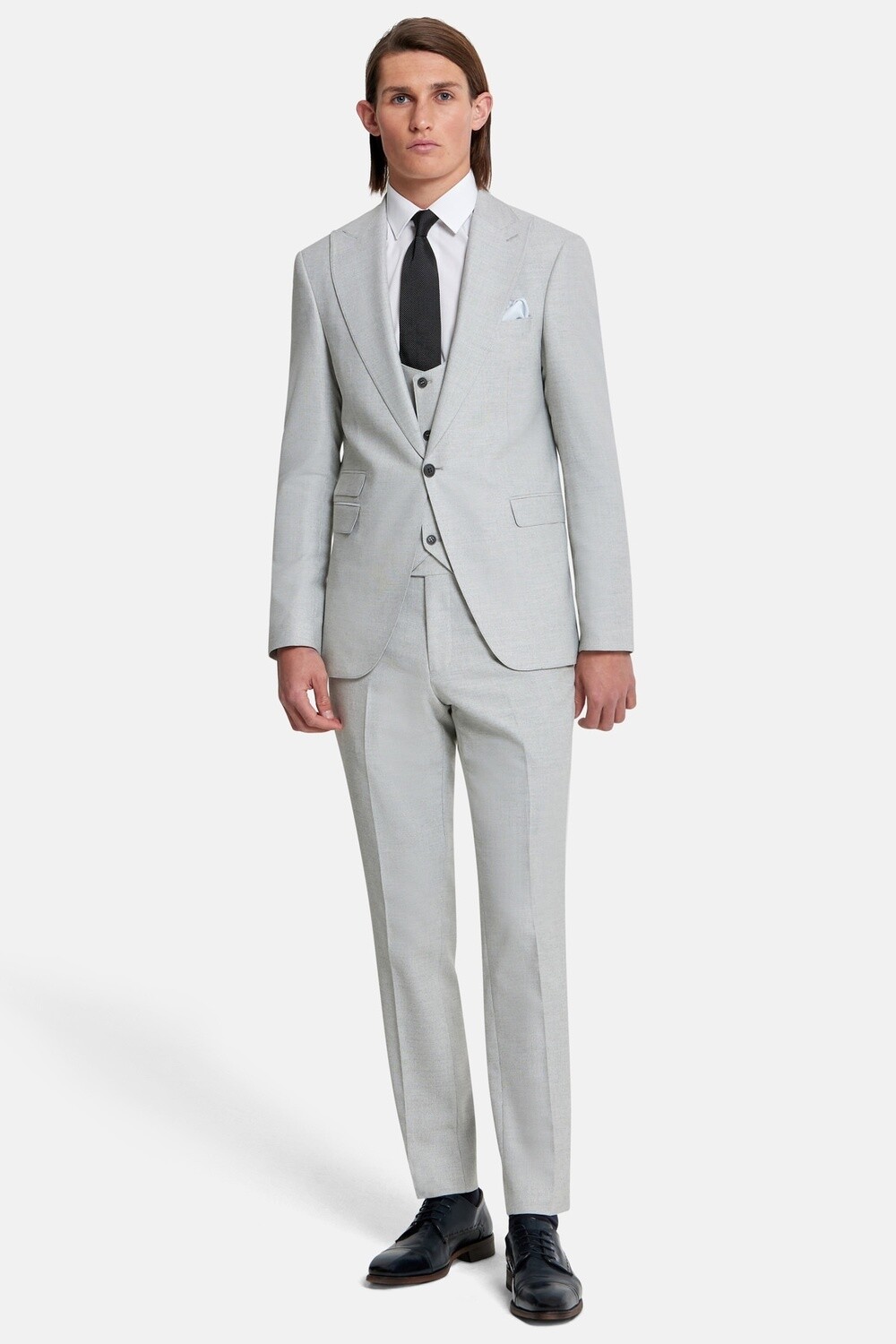 NAPOLI SUIT 3PC ADULT SILVER