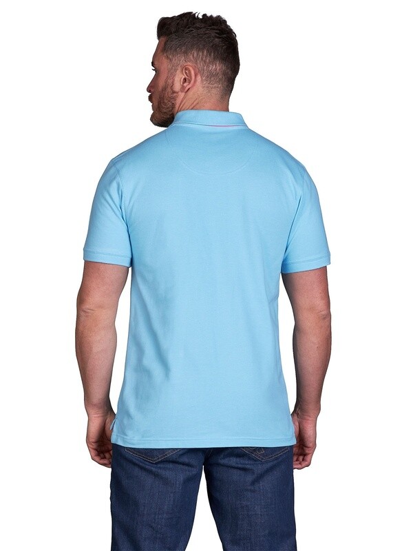 RBOPL02/64 SIGNATURE ORGANIC POLO SKY BLUE