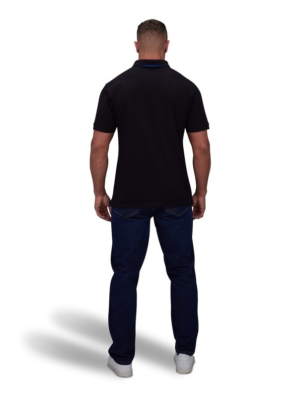 RBOPL02/70 SIGNATURE ORGANIC POLO BLACK
