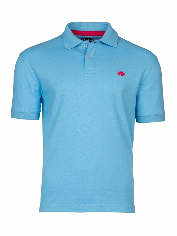 RBOPL02/64 SIGNATURE ORGANIC POLO SKY BLUE