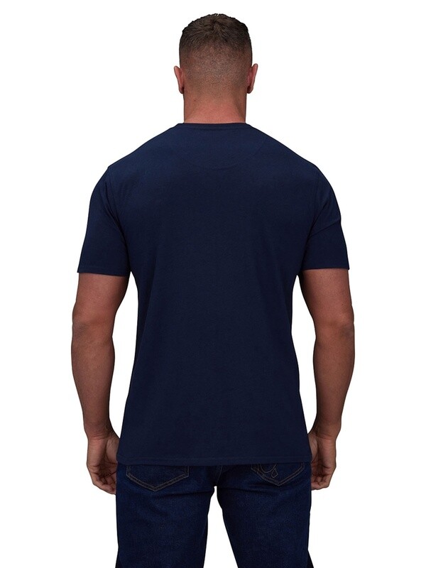 RBOTS02/74 SIGNATURE ORGANIC TEE NAVY