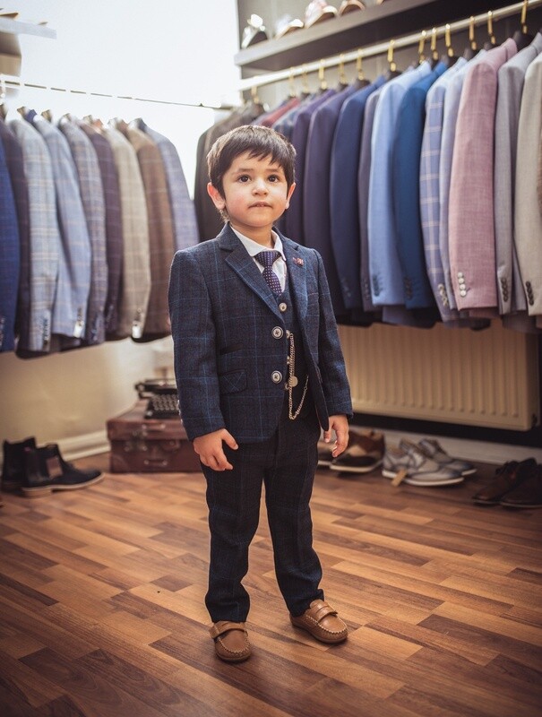 BOYS CODY SUIT BLUE