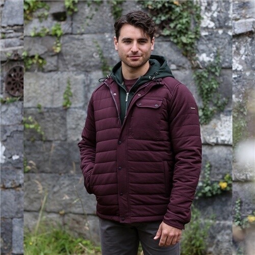 HUGH JACKET BURGUNDY KR3 02859........RRP €99.99/PROMOTION PRICE........