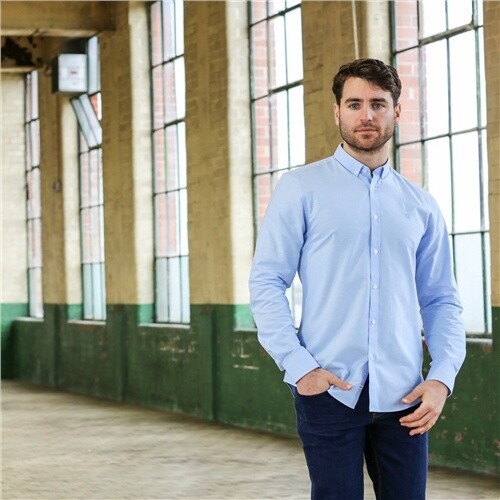 KR4 15685 OLIVER OXFORD SHIRT SKY BLUE