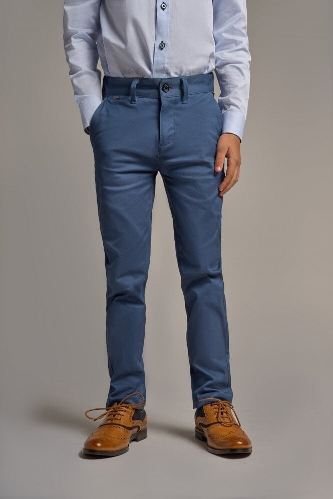 BOYS CAVANI DAKOTA CHINO COBALT
