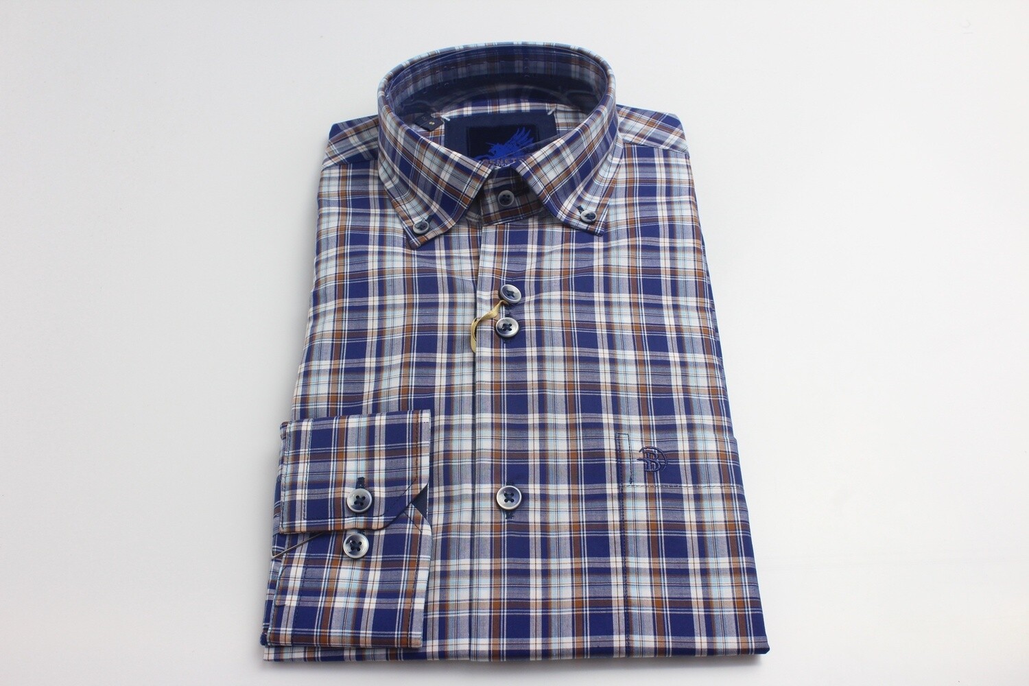 BENETTI VICTOR LS SHIRT COFFEE