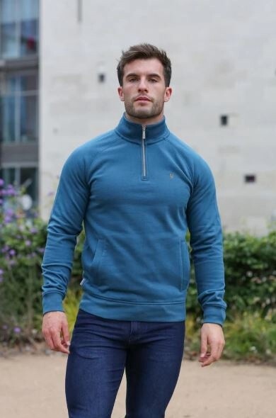 HR5 21037 MAGUIRE HALF ZIP TEAL